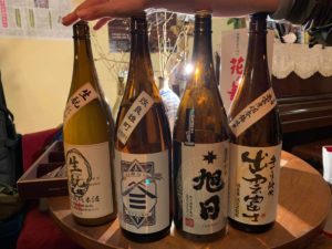 出雲四蔵のお酒たち。