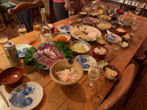 珍しく豪華な食卓